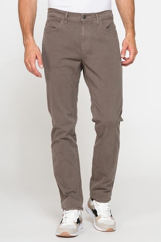 Pantalon droit regular - Noisette