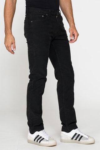 Jean droit 700 regular en fustian stretch - Noir