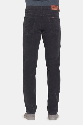 Pantalon droit en velours stretch regular 700 - Gris