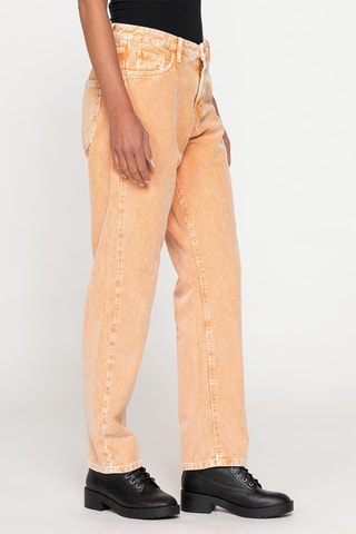 Pantalon droit en velours comfort - Orange