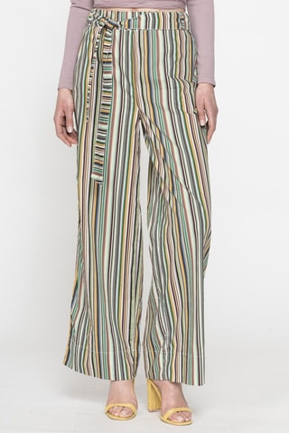 Pantalon Palazzo - Vert et jaune