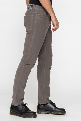 Jean droit 700 regular en fustian stretch - Taupe