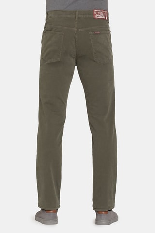 Pantalon droit regular - Vert foncé