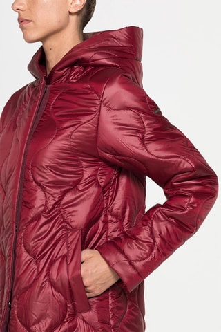 Manteau à capuche regular - 
Rouge