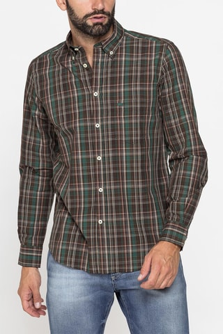 Chemise regular - Marron foncé