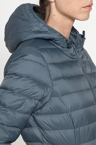 Doudoune à capuche regular - Bleu foncé