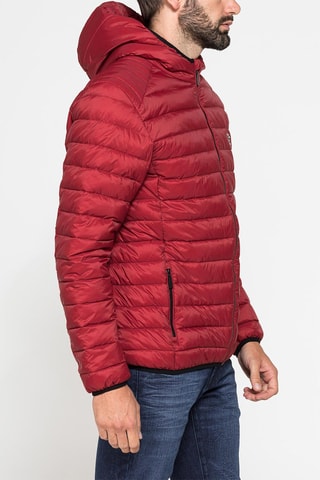 Doudoune à capuche regular - Rouge