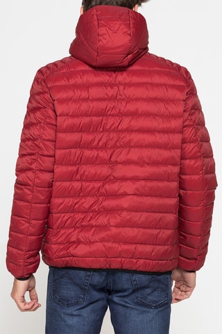 Doudoune à capuche regular - Rouge