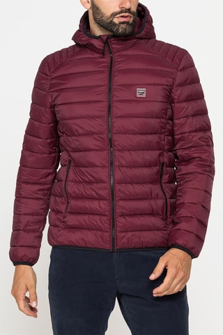 Doudoune à capuche regular - Bordeaux