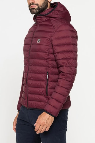 Doudoune à capuche regular - Bordeaux