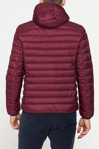 Doudoune à capuche regular - Bordeaux