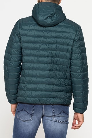 Doudoune à capuche regular - Vert sapin