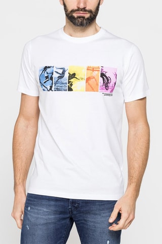 T-shirt regular 801M - Blanc