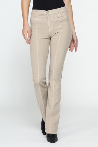 Pantalon flare - Beige