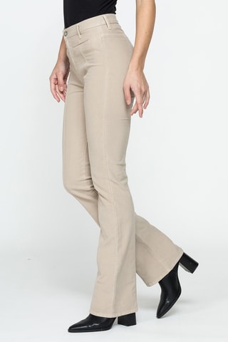 Pantalon flare - Beige