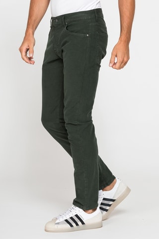 Pantalon slim - Vert foncé