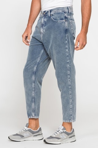 Pantalon carotte - Bleu délavé