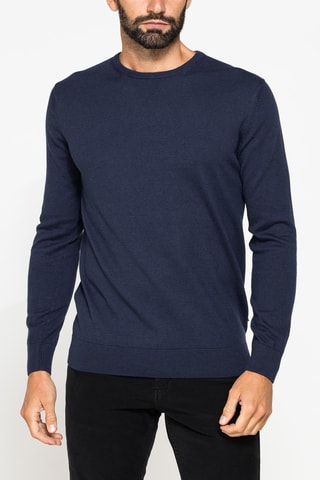 Pull regular - Bleu marine