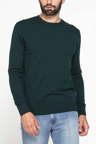 Pull regular - Vert foncé
