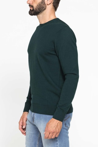 Pull regular - Vert foncé