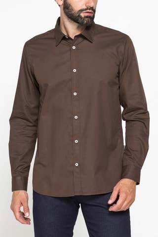 Chemise regular - Marron