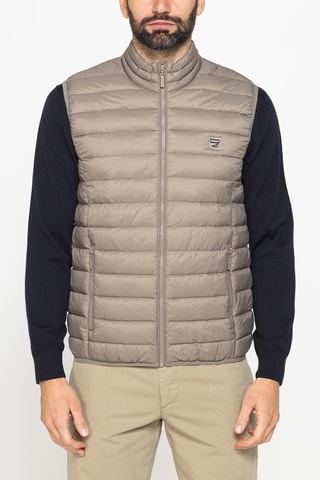 Gilet regular sans manches - Beige