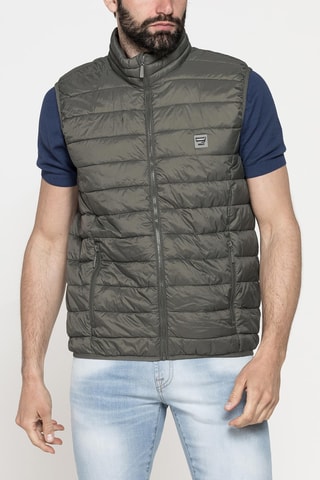 Gilet regular sans manches - Kaki