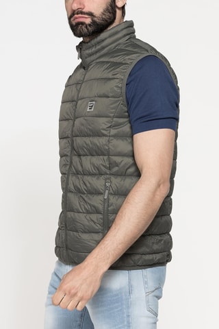 Gilet regular sans manches - Kaki