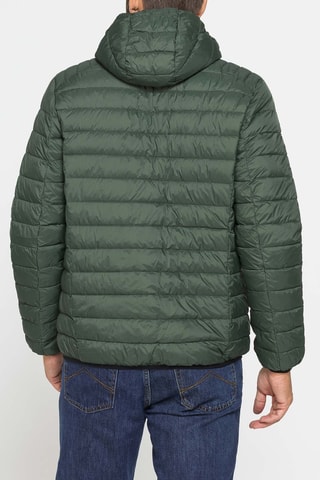 Doudoune regular à capuche - Vert