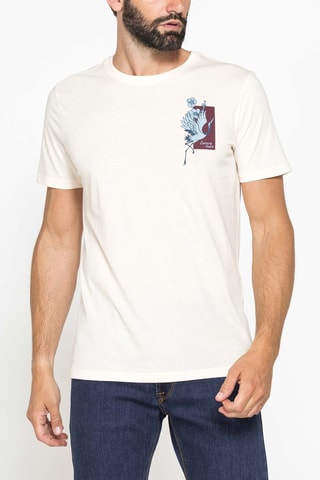T-shirt regular - Blanc cassé