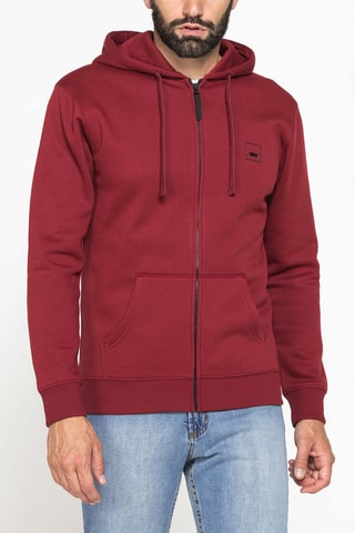 Sweat regular à capuche - Bordeaux