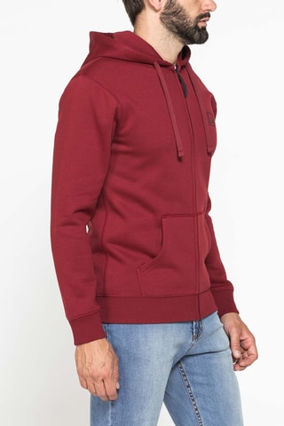 Sweat regular à capuche - Bordeaux