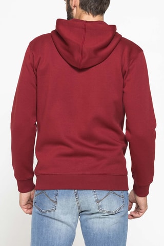 Sweat regular à capuche - Bordeaux