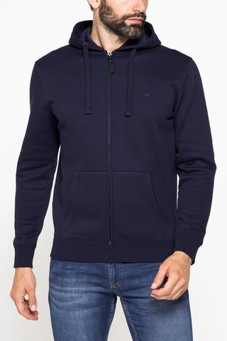 Sweat regular à capuche - Bleu marine