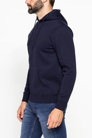 Sweat regular à capuche - Bleu marine