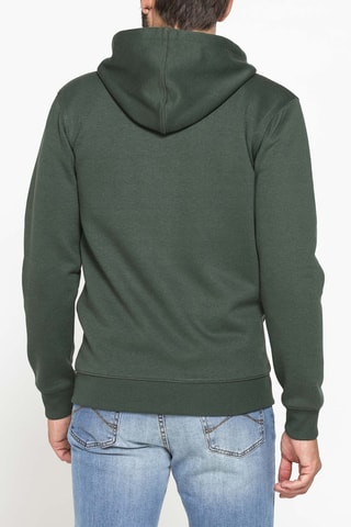 Sweat regular à capuche - Vert foncé