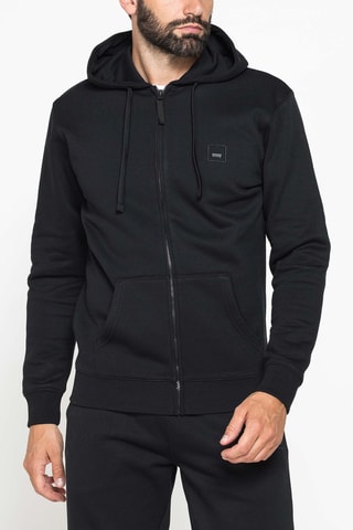 Sweat regular à capuche - Noir