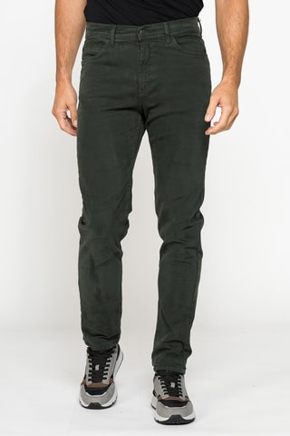 Pantalon regular - Vert foncé