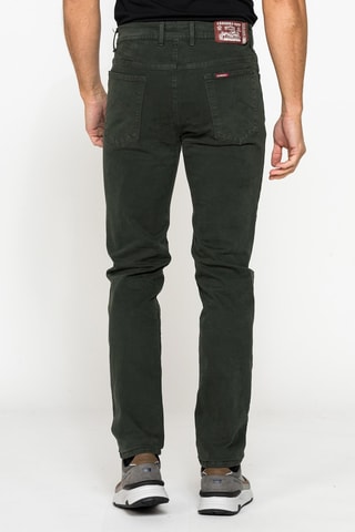 Pantalon regular - Vert foncé