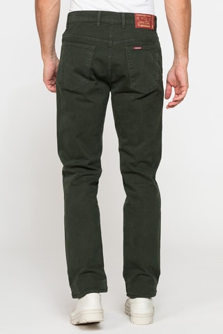 Pantalon regular - Vert foncé