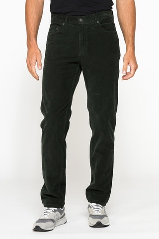 Pantalon regular - Vert foncé