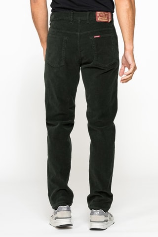 Pantalon regular - Vert foncé
