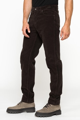 Pantalon regular - Marron