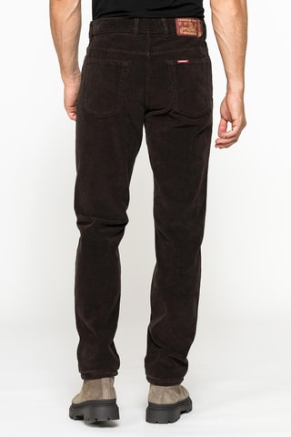 Pantalon regular - Marron
