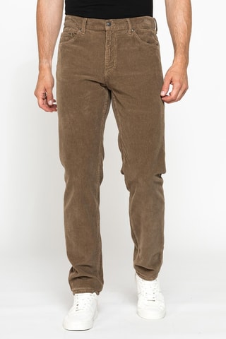 Pantalon regular - Marron