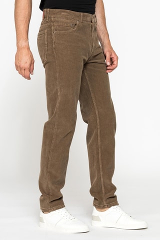 Pantalon regular - Marron