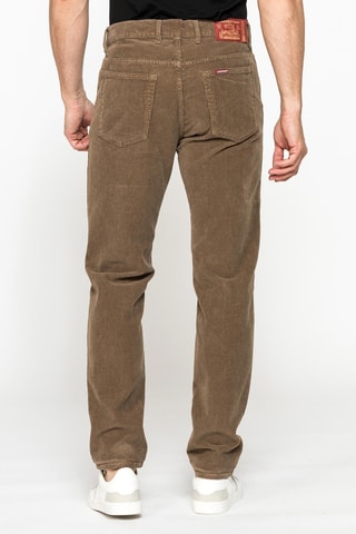 Pantalon regular - Marron