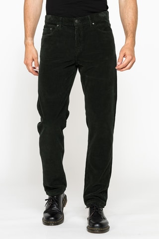 Pantalon regular - Vert foncé