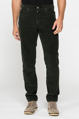 Pantalon regular - Vert foncé