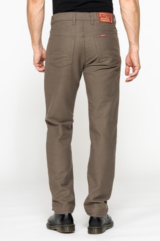 Pantalon regular - Marron